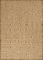 Nourison Home Courtyard Jute 4' x 6' Area Rug - Easy Clean, Non Shedding, Bed Room, Living Room, Dining Room, Kitchen (4' x 6')