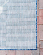 Unique Loom Outdoor Collection Classic Stripes, Transitional Indoor & Outdoor Area Rug, 9' 0 x 12' 0, Navy Blue/Ivory