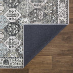 Bloom Rugs Caria Washable Non-Slip 8x10 Rug - Beige/Olive Traditional Area Rug for Living Room, Bedroom, Dining Room, and Kitchen - Exact Size: 7'8" x 10'