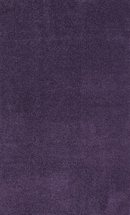 JONATHAN Y Haze Solid Low-Pile Purple Indoor Area Rug 5x8, Coastal,Bohemian,Minimalist,Classic, Easy-Cleaning for Living Room,Bedroom,Kitchen,Pet Friendly,Non-Shedding (SEU100N-5)