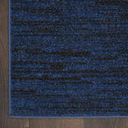 Nourison Home Nourison Essentials Midnight Blue 7' x Square Area Rug - Easy Clean, Non Shedding, Bed Room, Living Room, Dining Room, Kitchen (7' x Square)
