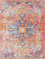 Livabliss Odelia Vintage Bohemian Area Rug,5'3" x 7'3",Pink/Orange