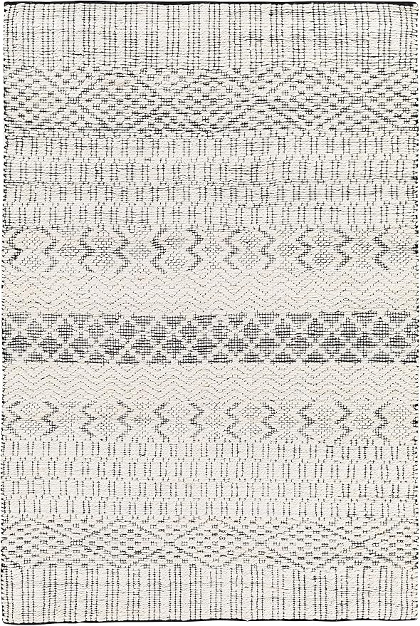 Mark&Day Area Rugs, 6x9 Greensburg Global Cream Area Rug, Cream Grey Carpet for Living Room, Bedroom or Kitchen (6' x 9')