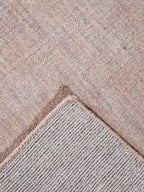 Hand Knotted Loom Wool ECO-Friendly Area Rugs - 6'x6', Square, Beige Color, Solid Plain Design, High Pile Thick Handmade Anti Skid Area Rugs for Living Room, Bed Room (L00111)