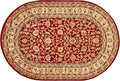 Unique Loom Voyage Collection Traditional Oriental Classic Intricate Design Area Rug (4' 0 x 6' 0 Oval, Red/Gold)