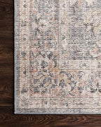 Loloi Skye Collection SKY-01 Grey/Apricot 8'-0" x 8'-0" Round Area Rug
