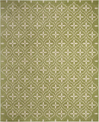 Nourison Home Nourison Essentials Green Ivory 8' x 10' Area Rug - Easy Clean, Non Shedding, Bed Room, Living Room, Dining Room, Kitchen (8' x 10')