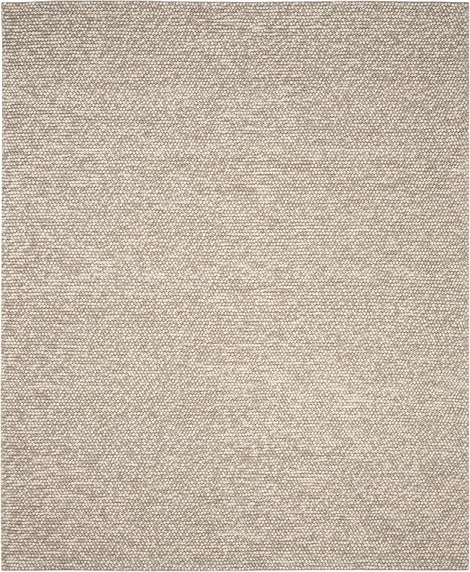 SAFAVIEH Area Rug 11x15 - Natura Collection - Large - Beige, Handmade Wool Blend, Textured Design, Ideal for Living Room, Bedroom, Dining Space (NAT620B)