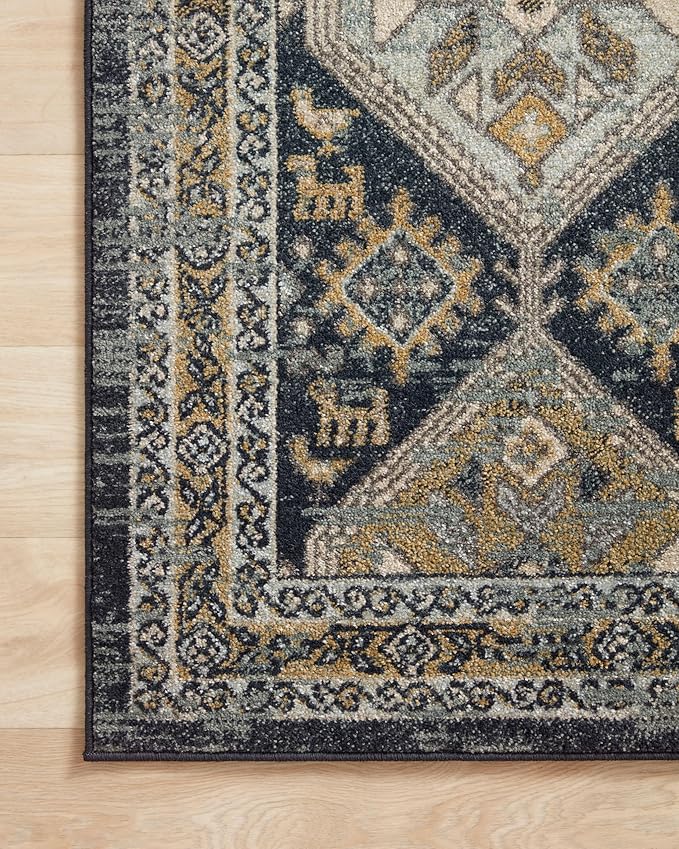 Loloi Jocelyn Collection JOC-02 Navy/Blue 7'-10" x 10' .38" Thick Area Rug