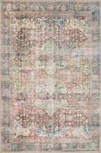 Loloi Loren Collection LQ-14 Brick/Multi 7'-6" x 9'-6" Area Rug
