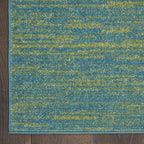 Nourison Home Nourison Essentials Blue Green 2' x 4' Area Rug - Easy Clean, Non Shedding, Bed Room, Living Room, Dining Room, Kitchen (2' x 4')