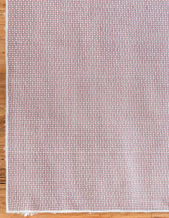Unique Loom Davos Shag Collection Area Rug - Solid (7' 1" x 10' Rectangle, White/ Ivory)