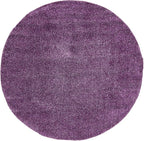 Unique Loom Solo Collection Area Rug - Calabasas (7' 10" Round, Violet)