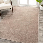 Eyely UES100G-6 Supersoft Haze Solid Low-Pile Indoor Area Rug, Coastal, Bohemian, Minimalist, Classic, Casual for Bedroom,Kitchen,Living Room,Non Shedding,Easy-Washing, Beige, 6 X 9