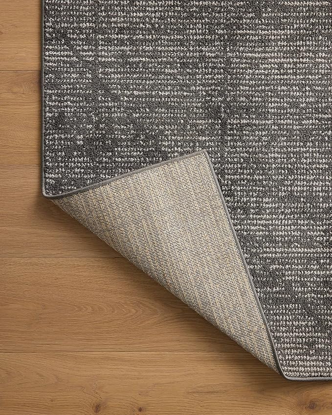 Loloi Kamala Collection KAM-06 Charcoal/Ivory 2'-7" x 10'-0" Runner Rug