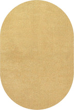 JONATHAN Y Haze Solid Low-Pile Mustard 5x8 Oval Indoor Area Rug, Coastal,Bohemian,Minimalist,Classic, Easy-Cleaning for Living Room,Bedroom,Kitchen,Pet Friendly,Non-Shedding (SEU100B-5OV)