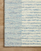 Loloi Chris Loves Julia Chris Collection CHR-01 Ivory/Denim 3'-6'' x 5'-6'', .50" Pile Height, Accent Rug