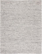 SAFAVIEH Area Rug 10x14 - Natura Collection - Large - Light Grey & Ivory, Handmade Wool Blend, Textured Design, Ideal for Living Room, Bedroom, Dining Space (NAT620G)