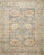 Loloi Margot Collection MAT-03 Ocean/Spice 2'-6" x 9'-6" Runner Rug feat. CloudPile, No-Shed Easy Clean Large Patterned Area Rug for Living Room, Bedroom, Dining Area