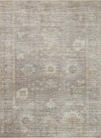 Loloi Magnolia Home by Joanna Gaines Millie Collection MIE-05 Stone/Natural 2'-7" x 12'-0", .25" Pile Height, Runner Rug