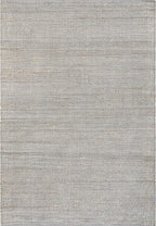 Nuloom Elfriede Handmade, Grey/Ivory, 2'6" x 6', Jute & Cotton, Textured and Earthy, High Traffic, Stain Resistant, Easy Clean, Durable Area Rug for Bedroom, Living Room, Dining, Entryway