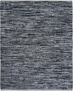 SAFAVIEH Rag Rug, Collection Area Rug - 10' x 14', Black, Handmade Boho Stripe Cotton, Ideal for High Traffic Areas in Living Room, Bedroom (RAR121Z)