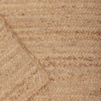 REDEARTH · Area Runner Rug - 2'x6' Braided Natural Jute with Non-Skid Backing - Handwoven Rectangular Boho Rug for Bedroom, Kitchen, Living Room - Farmhouse Aesthetic Home Decor - Handmade Carpet