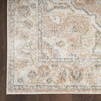 Nourison Home Astra Machine Washable Beige 2'2" x 4' Area Rug - Easy Clean, Non Shedding, Bed Room, Living Room, Dining Room, Kitchen (2' x 4')