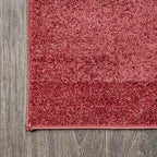 JONATHAN Y Haze Solid Low-Pile Red Indoor Area Rug 8x10, Coastal,Bohemian,Minimalist,Classic, Easy-Cleaning for Living Room,Bedroom,Kitchen,Pet Friendly,Non-Shedding (SEU100E-8)