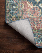 Loloi II Skye Collection SKY-08 Denim/Brick 5'-0" x 7'-6" Area Rug