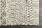 Mark&Day Area Rugs, 6x9 Greensburg Global Cream Area Rug, Cream Grey Carpet for Living Room, Bedroom or Kitchen (6' x 9')