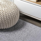 JONATHAN Y Haze Solid Low-Pile Gray Runner Rug 2x10, Coastal,Bohemian,Minimalist,Classic, Easy-Cleaning for Living Room,Bedroom,Kitchen,Pet Friendly,Non-Shedding (SEU100A-210)