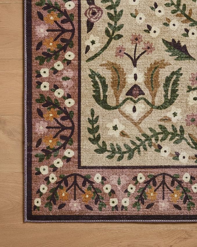 Loloi Rifle Paper Co. Canopy Collection CNP-03 Aubergine 6'-0" x 9'-0" Area Rug