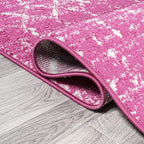 JONATHAN Y Boho Vintage Diamond Fuchsia/Ivory Indoor Area Rug 8X10 ft, Moroccan Hype for Living Room, Bedroom, Kitchen, Office, Easy-Cleaning, High Traffic, Pet-Friendly, Non-Shedding (MOH101G-8)