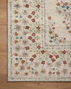 Loloi Rifle Paper Co. Laurel Collection LAU-02 Linen 5'-3" x 7'-8" Area Rug