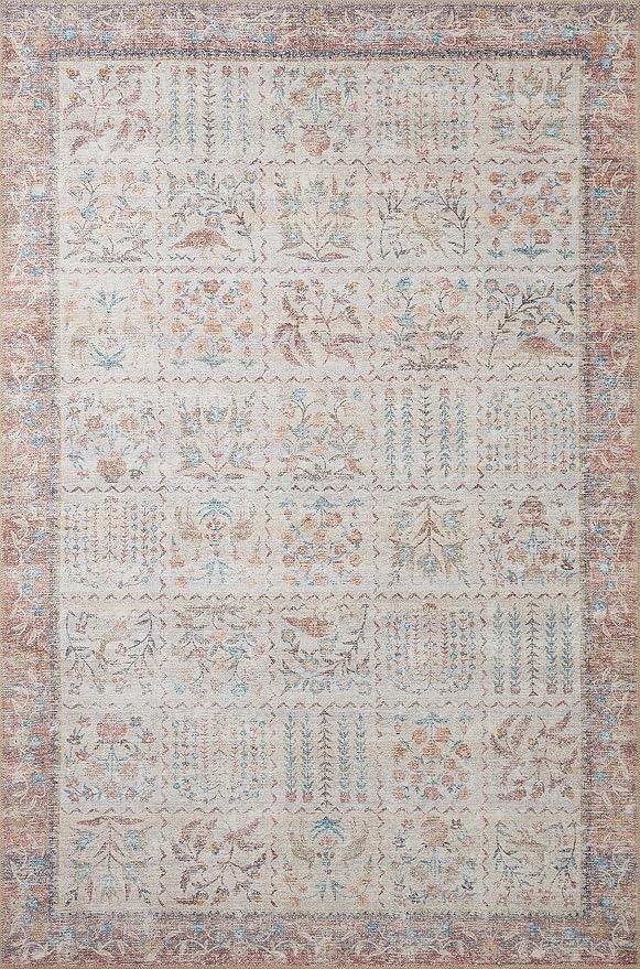 Loloi Rifle Paper Co. Maison Collection MAO-08 Cream 2'-6" x 12'-0", .19" Pile Height, Runner Rug
