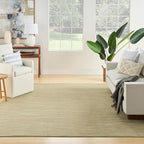 Nourison Home Nourison Essentials Green Gold 7' x 10' Area Rug - Easy Clean, Non Shedding, Bed Room, Living Room, Dining Room, Kitchen (7' x 10')