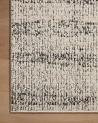 Loloi Darby Collection DAR-02 Oatmeal/Charcoal 2'-7" x 12'-0" Runner Rug