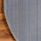 Unique Loom Solid Shag Collection Area Rug (8' x 10' Oval, Cloud Gray)