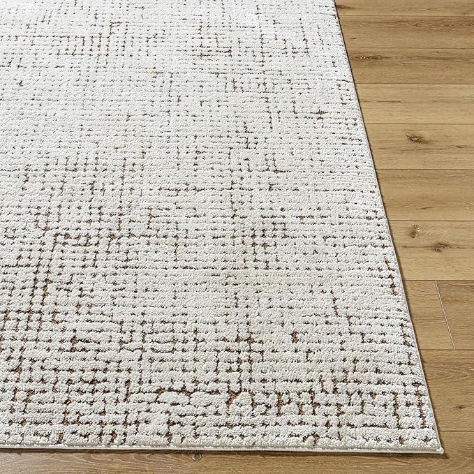 Livabliss x Our PNW Home Cascade Minimalist Area Rug, 5'3" x 7', Brown
