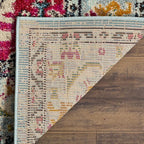 SAFAVIEH Monaco Collection Runner Rug - 2'2" x 6', Light Blue & Fuchsia, Boho Chic Medallion Distressed Design, Non-Shedding & Easy Care, Ideal for High Traffic Areas in Living Room, Bedroom (MNC243J)