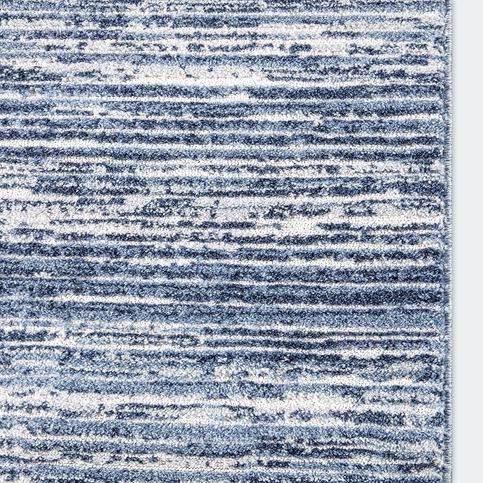 Well Woven Custom Size Hallway & Stair Runner- Harlow Delphi Taupe 31 Inches Wide x 11 Feet Long Runner (31" x 11') Runner Rug - Modern Stripes Pattern, Ultra-Soft, Easy-Clean