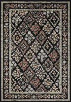 Loloi Rifle Paper Co. Laurel Collection LAU-04 Black/Multi 3'-11" x 5'-7" Accent Rug
