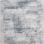 Unique Loom Finsbury Collection Area Rug - Sarah (7' 10" Square, Blue/ Ivory)