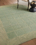 Loloi Chris Loves Julia Francis Collection FRA-02 Green/Natural 3'-6" x 5'-6" Accent Rug