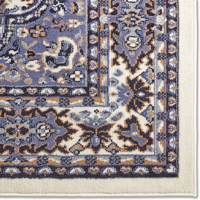 Home Dynamix Premium Sakarya Traditional Medallion Border Area Rug, Porcelain, 7'8"x10'7" Rectangle