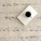 Rugs USA Hamptons Marled Ivory/Grey, 9'6" x 13'6", Hand Woven, Marled, Tassel, Soft and Cozy, High Traffic, Stain Resistant, Easy Clean, Durable Area Rug for Bedroom, Living Room, Dining, Den, Foyer