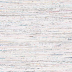 SAFAVIEH Rag Rug Collection Runner Rug - 2'3" x 7', Ivory & Multi, Handmade Boho Stripe Cotton, Ideal for High Traffic Areas in Living Room, Bedroom (RAR121G)