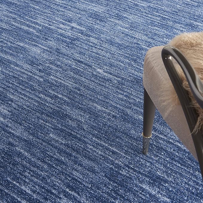 Nourison Home Nourison Essentials Navy Blue 10' x 14' Area Rug - Easy Clean, Non Shedding, Bed Room, Living Room, Dining Room, Kitchen (10' x 14')