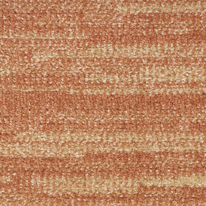 Nourison Home Nourison Essentials Rust 4' x Round Area Rug - Easy Clean, Non Shedding, Bed Room, Living Room, Dining Room, Kitchen (4' x Round)